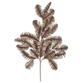 20" Rose Gold Pine Branch Artificial Christmas Spray