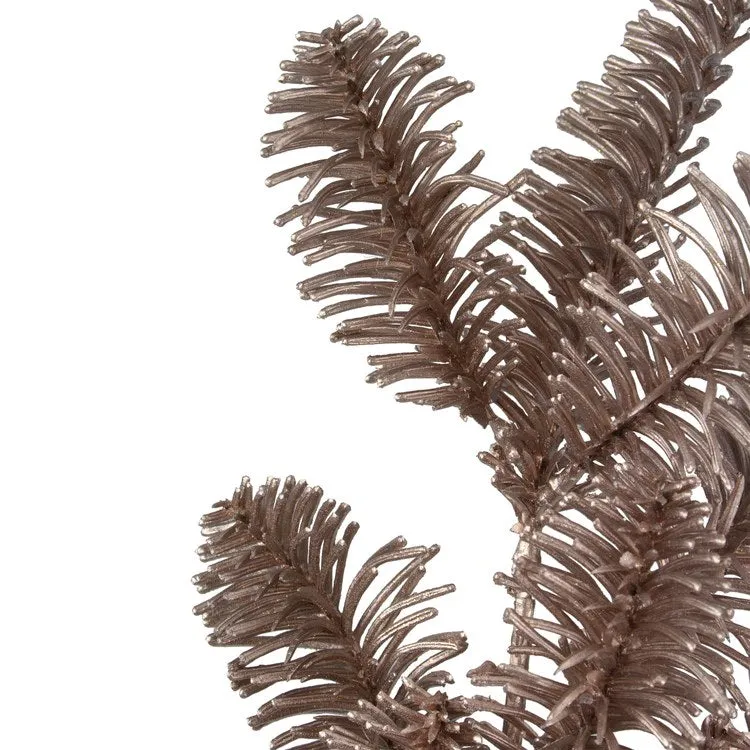 20" Rose Gold Pine Branch Artificial Christmas Spray