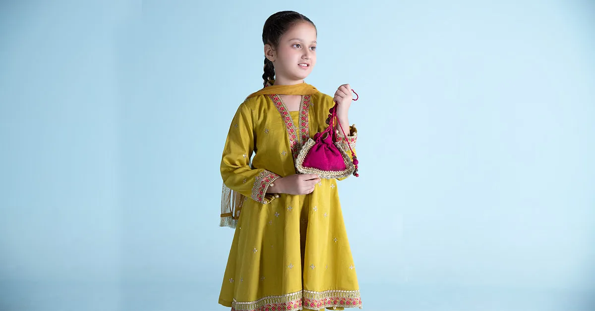 3 Piece Dyed Dobby Lawn Suit | MKD-EA24-10