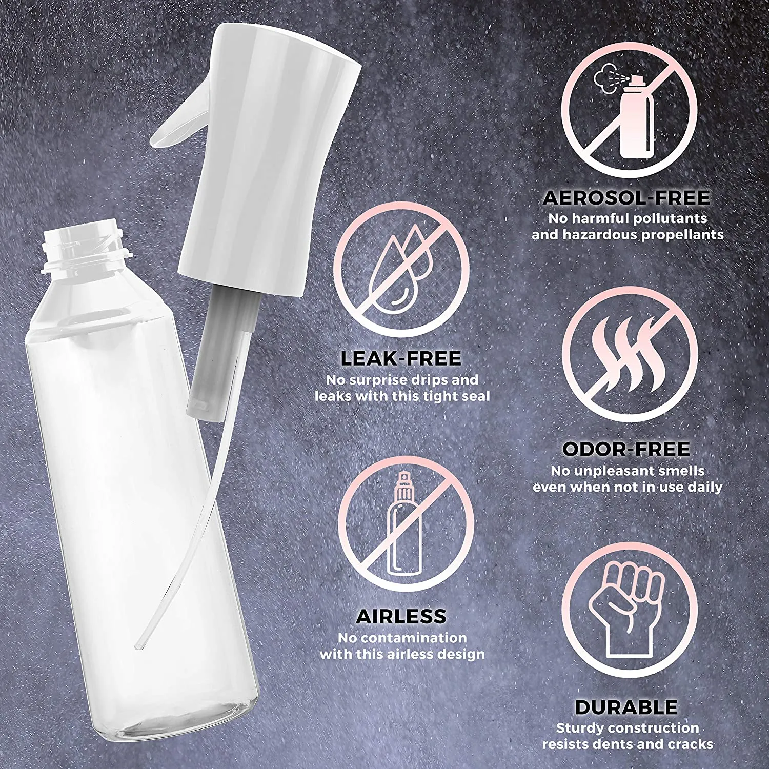 300ml Continuous Spray Bottle - White