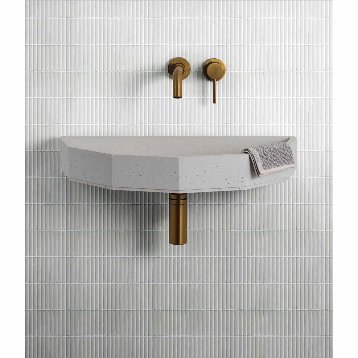 Bamboo Soft Grey Gloss Mosaic 28.4x29.5cm