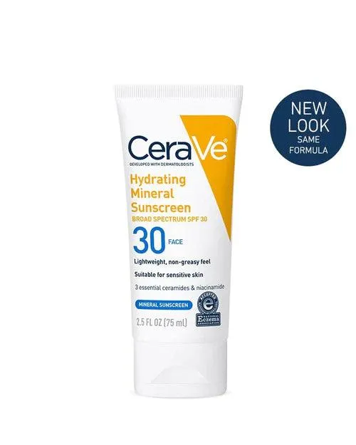 Cerave - Hydrating Mineral Sunscreen SPF 30 Face Lotion-75ml