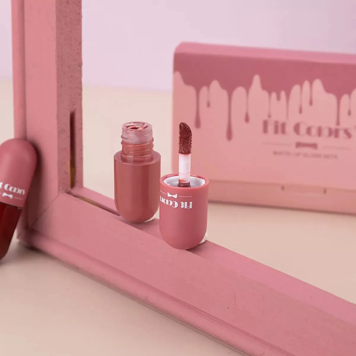 Fit Colors - 5pcs Mini Capsule Lipgloss Set Waterproof & Long-lasting