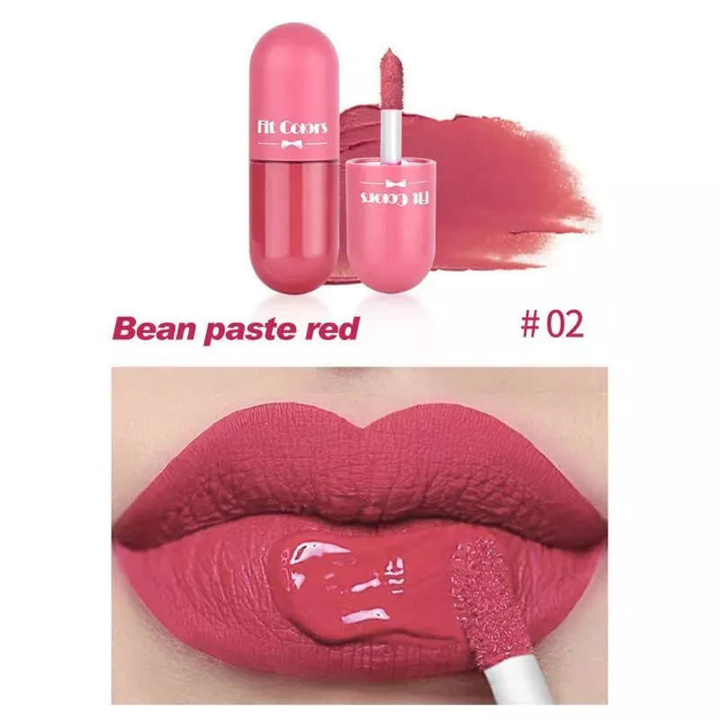 Fit Colors - 5pcs Mini Capsule Lipgloss Set Waterproof & Long-lasting