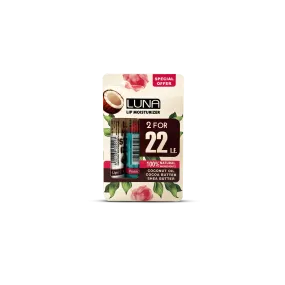Lip Moisturizers 2 for 22 - Coconut & Rose