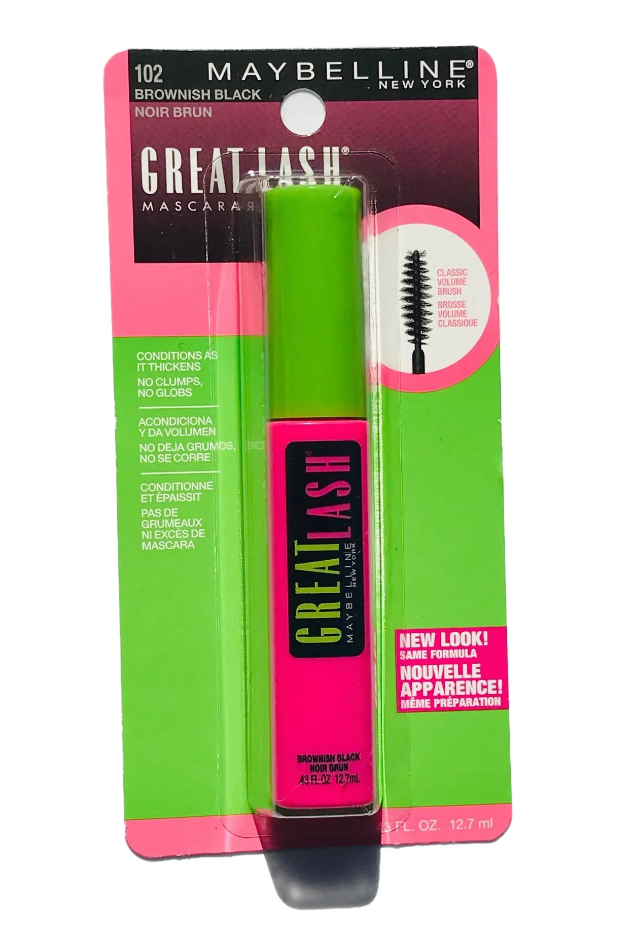 Maybelline Great Lash Waterproof Mascara 102 Brownish Black