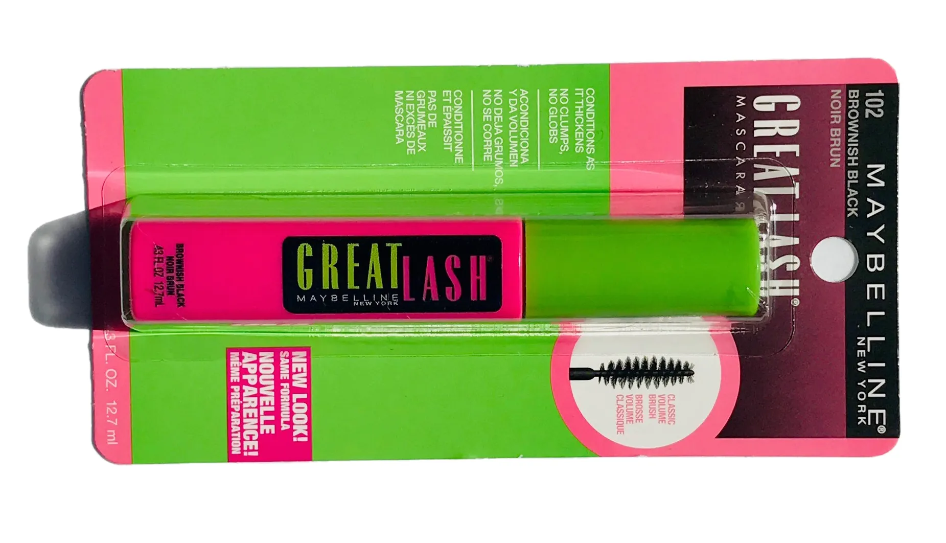 Maybelline Great Lash Waterproof Mascara 102 Brownish Black
