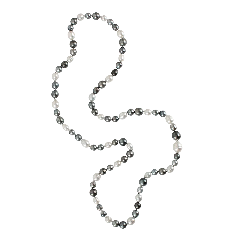 Multicolor Tahitian and White South Sea Pearl Necklace