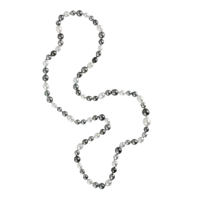 Multicolor Tahitian and White South Sea Pearl Necklace