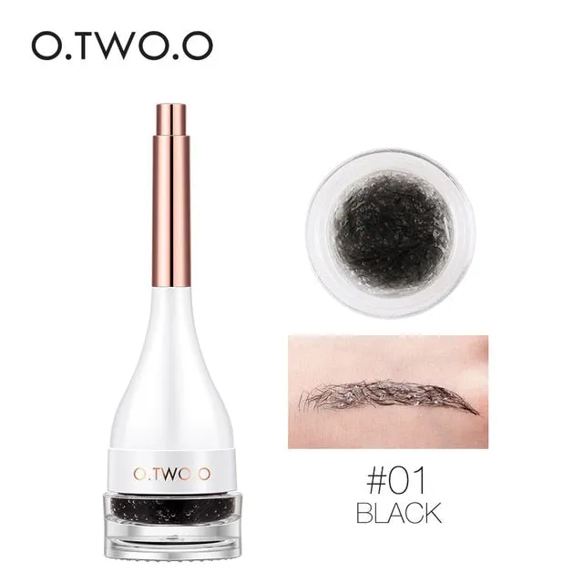 O.TWO.O Eyebrow Gel Create Eyebrows Hair 3D Make Up Fiber Waterproof Long-Lasting Eye Brow With Brush Cosmetics