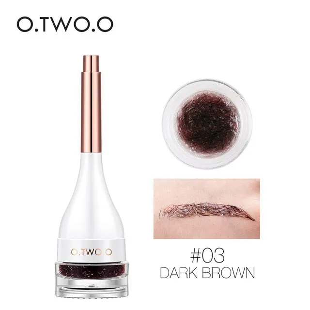 O.TWO.O Eyebrow Gel Create Eyebrows Hair 3D Make Up Fiber Waterproof Long-Lasting Eye Brow With Brush Cosmetics