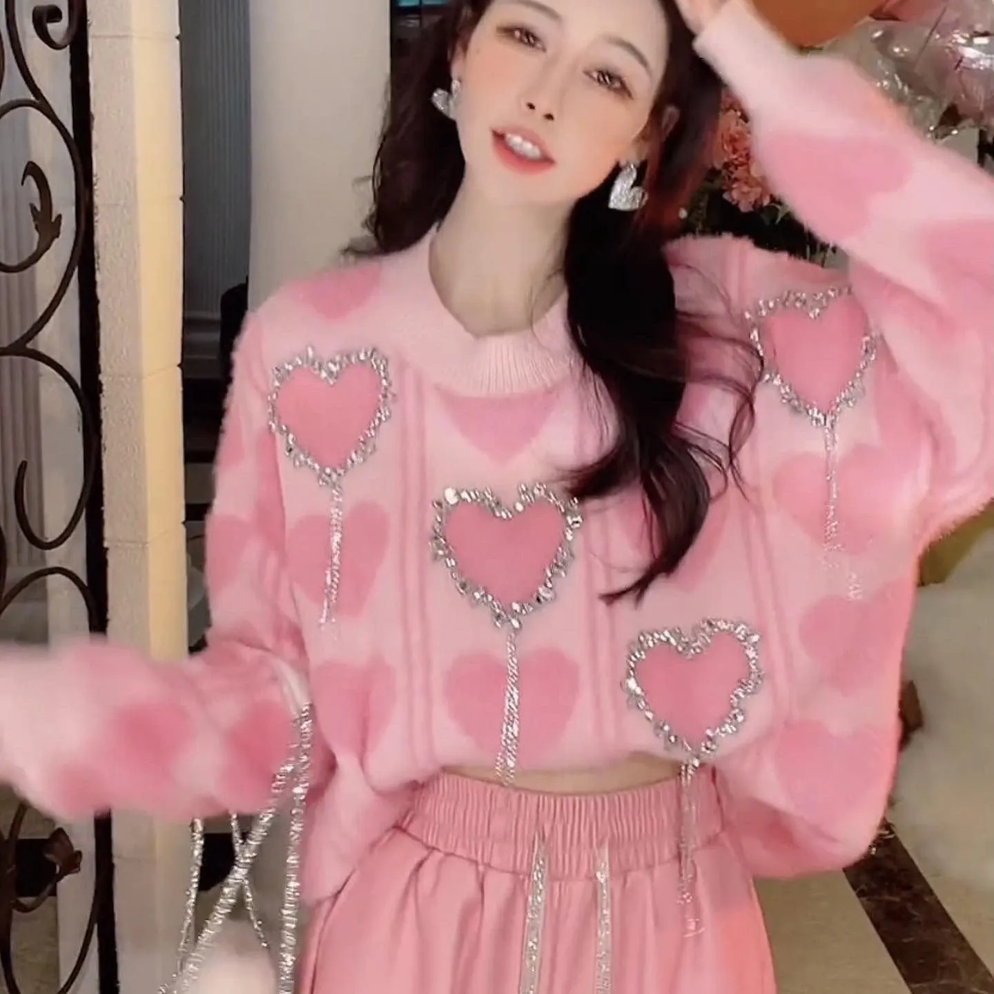 Pankh Blush Soft Wool Sweater