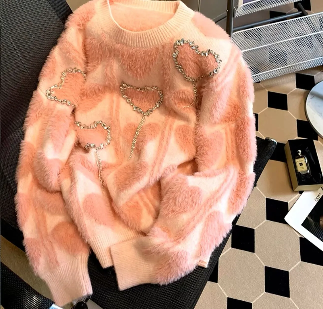 Pankh Blush Soft Wool Sweater