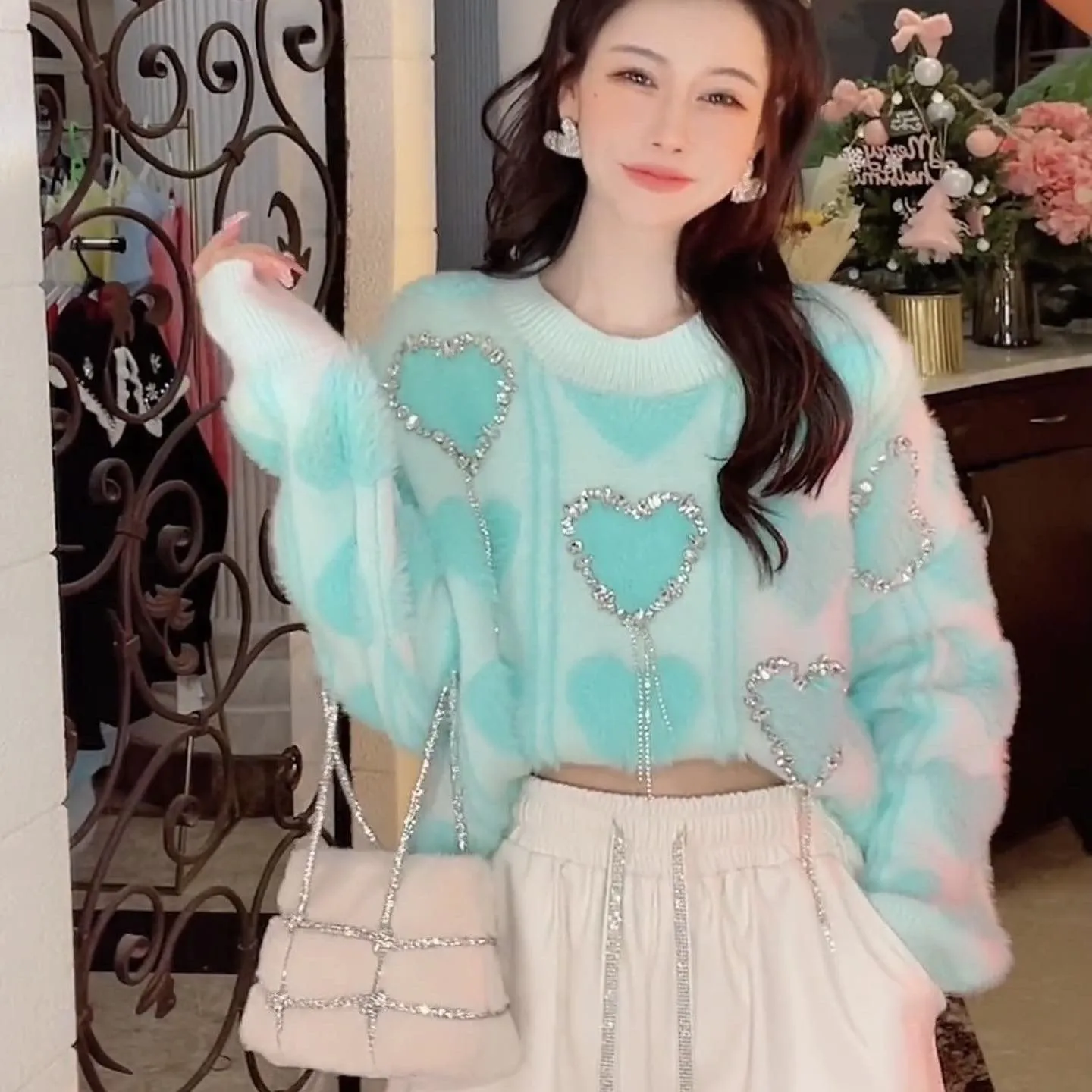 Pankh Blush Soft Wool Sweater