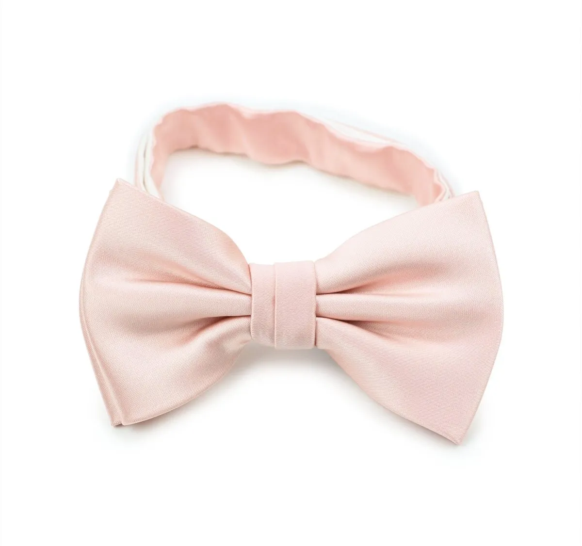 Peach Blush Solid Bowtie