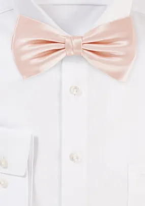 Peach Blush Solid Bowtie