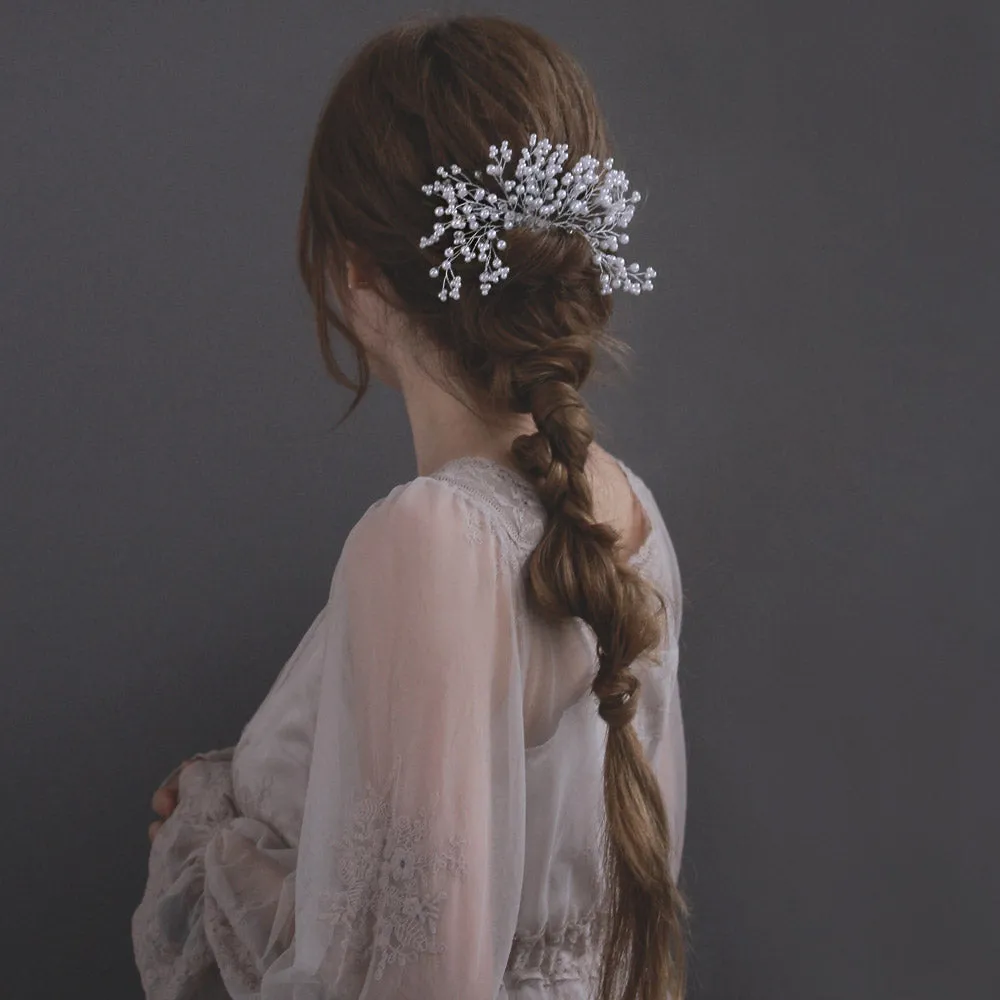 Pearly Spray Bridal Hair Comb
