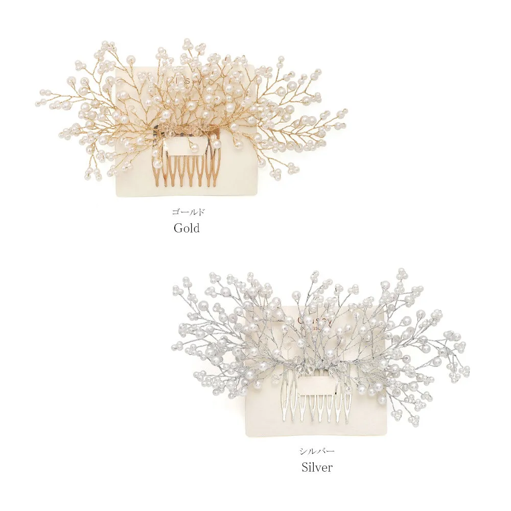 Pearly Spray Bridal Hair Comb