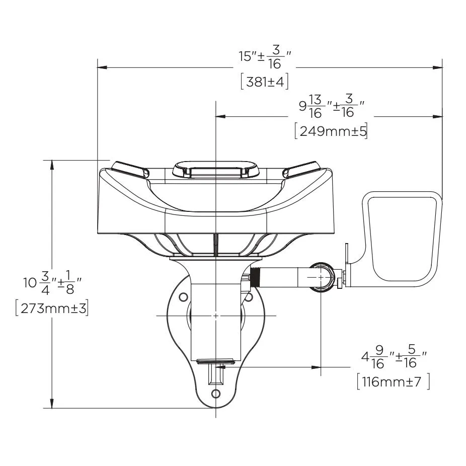 Speakman SE-1000 Optimus Eye And Face Wash Bowl Wall Mount System